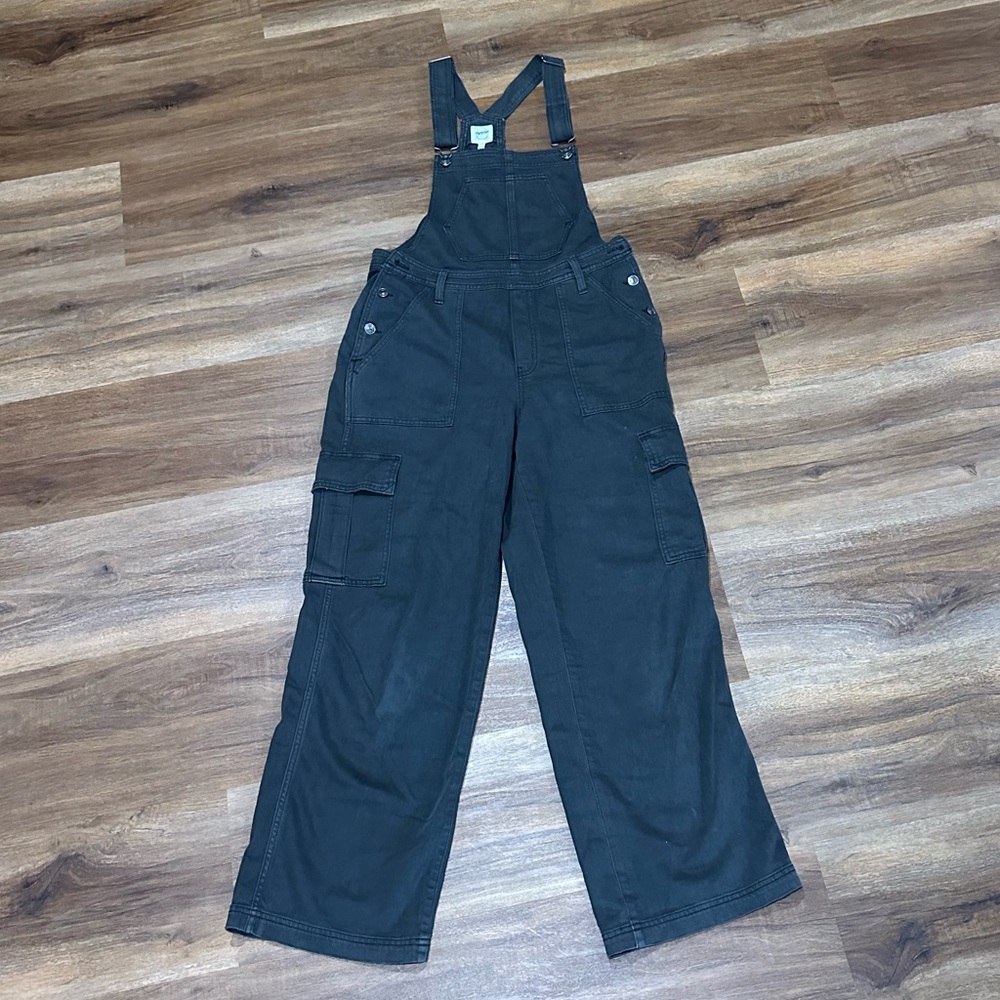 Aerie Women's Black/ Grey Overalls - Picture 6 of 9
